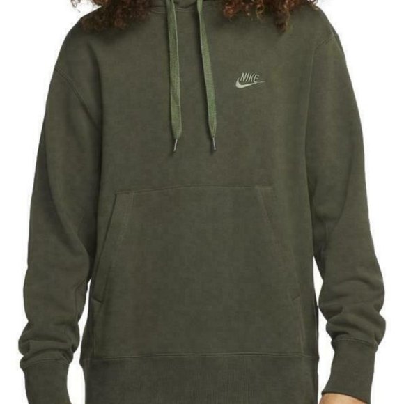 Nike Sportswear Classic Fleece Pullover Hoodie Size S Sequoia Men DA0023… - Picture 5 of 6